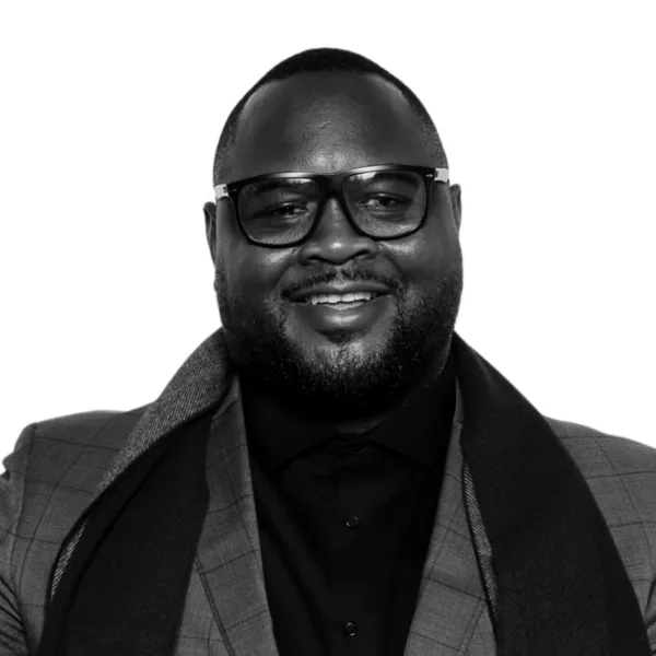 Black-and-white portrait of Michael Walker