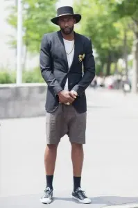 Full-length street style portrait of Amar'e Stoudemire