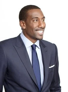 Amar'e Stoudemire in a suit